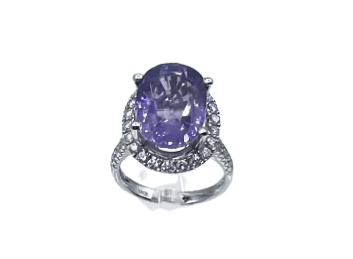 Custom Paraiba Diamond Ring