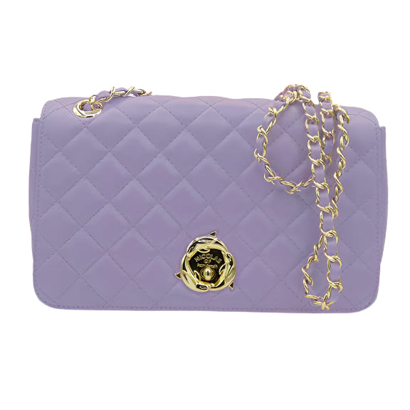 Paradise Quilted Messenger Bag – (Lavender)