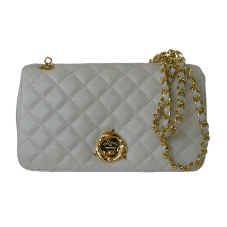 Paradise Quilted Messenger Bag – (White)
