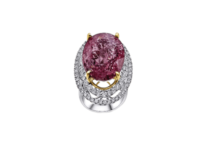 Custom Paraiba Diamond Ring – The “Bubble-Gum” Ring
